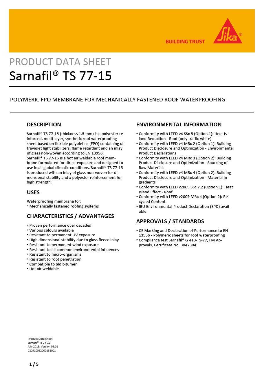 Sarnafil® TS 77-15